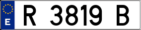 Trailer License Plate